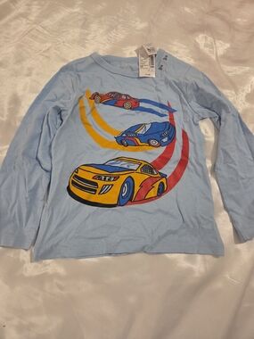Toddler Boys Race Car Long Sleeve Tee 🏎️ 3T